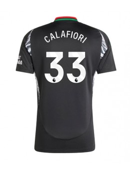 Arsenal Riccardo Calafiori #33 Replika Borta Kläder 2024-25 Kortärmad